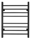 WarmlyYours TW-SR08KS-HP Sierra Dual Connection 8 Bar Towel Warmer in Matte Black New