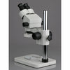 Amscope SM-1BSL-64S-V331 7X - 45X Stereo Binocular Microscope with 14 Inch Pillar Stand and 64 LED Ring Light New