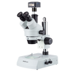 Amscope SM-2TZZ-LED-5M3 LED Trinocular Zoom Stereo Microscope 3.5X - 180X and 5MP USB3 Camera New