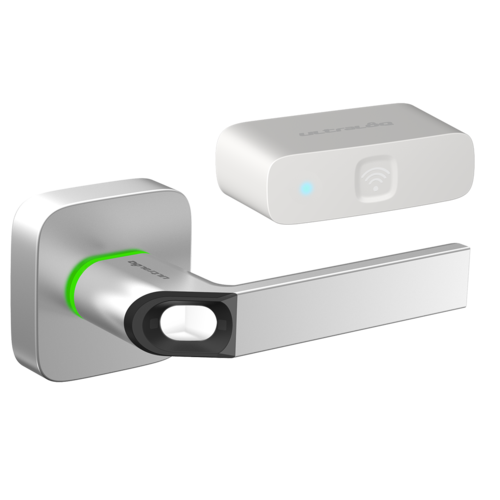 U-Tec UL1 Bluetooth Enabled Fingerprint and Key Fob Smart Lock Satin Nickel New