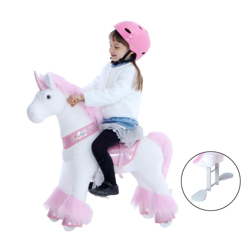 PonyCycle Vroom Rider U Series U302 Ride-On Pink Unicorn Small New